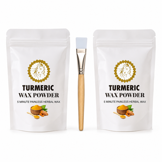 Turmeric Facial Wax - 5 Minutes Painless Herbal Wax Powder